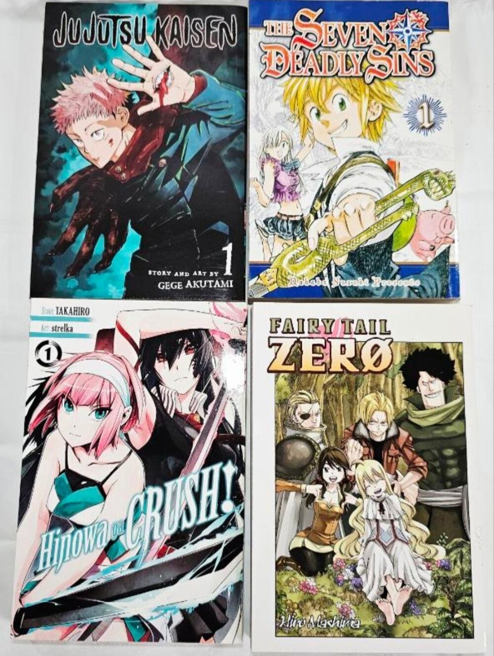 Manga Mixed Lot Of 4 Series Volume 1 To Each Series English Paperback